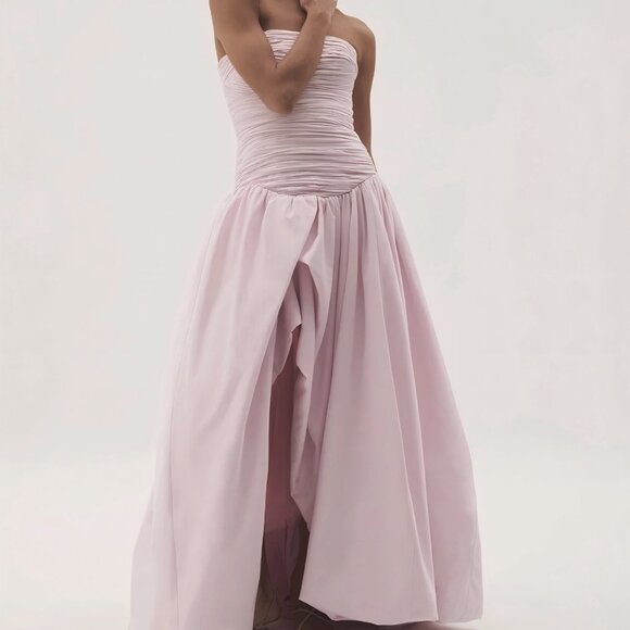 AJE VIOLETTE BUBBLE HEM MAXI DRESS - Picture 1 of 13